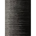 Jaipur Rugs Modern Stripe Pattern - Wool Area Rug - Black and Gray RUG123056